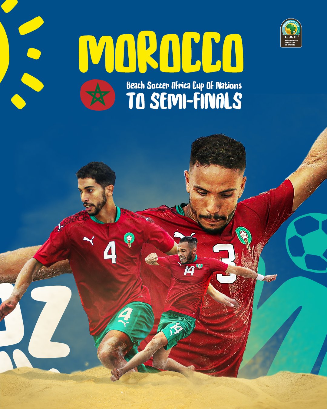 CAN / Beach Soccer 2022 : Le Maroc demi-finaliste