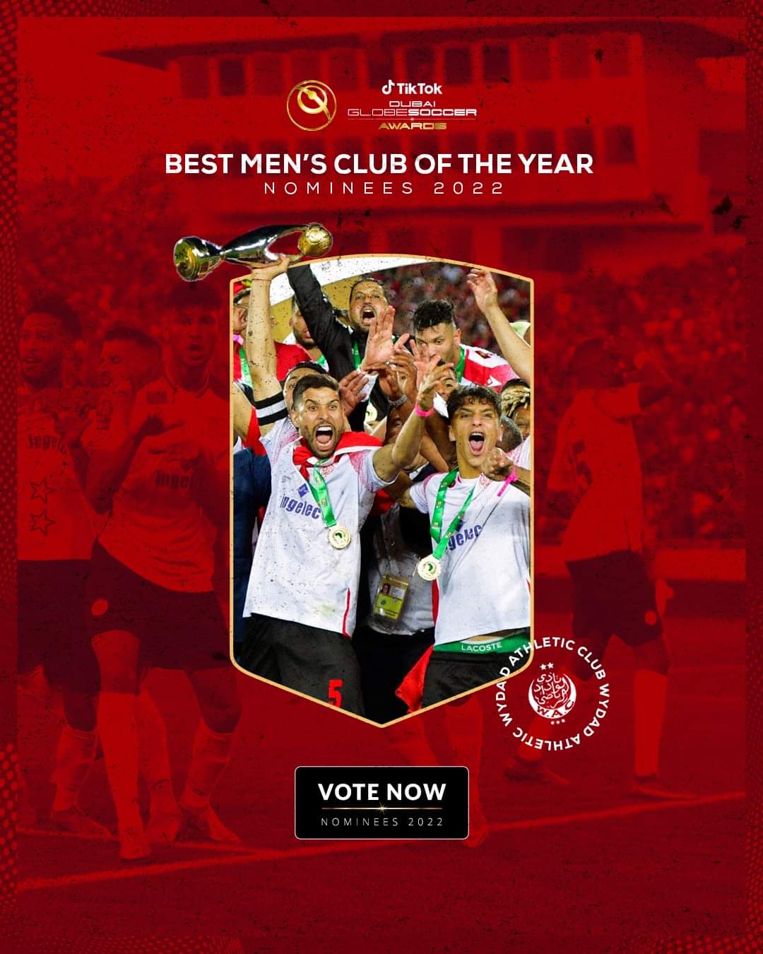 Globe Soccer Awards 2022 : Le Wydad parmi les clubs nominés