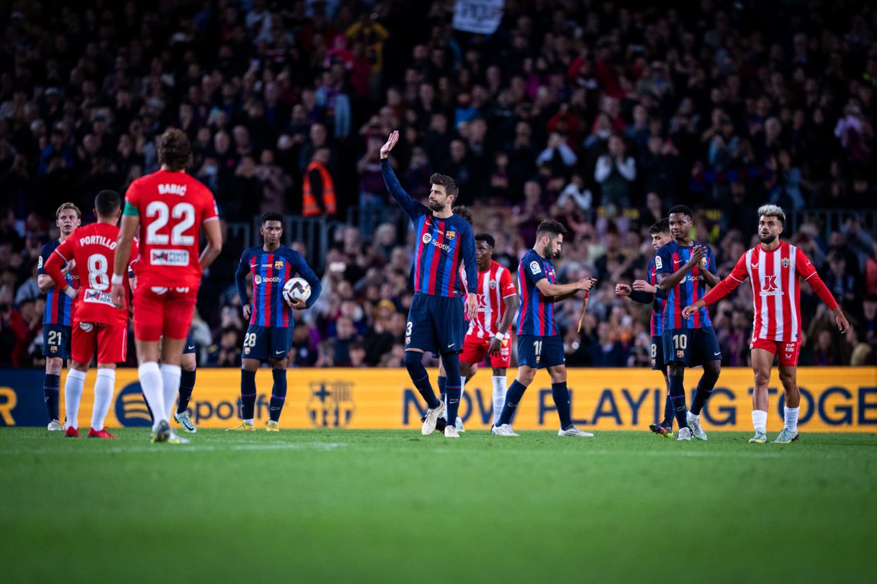Liga / Barça-Almeria : Piqué fête son départ par une victoire