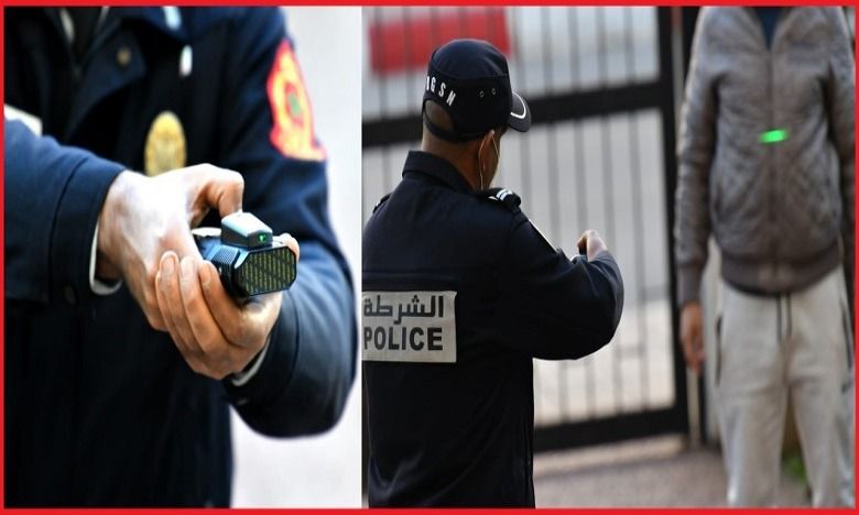 Un inspecteur de police à Rabat use de son BolaWrap pour neutraliser un suspect