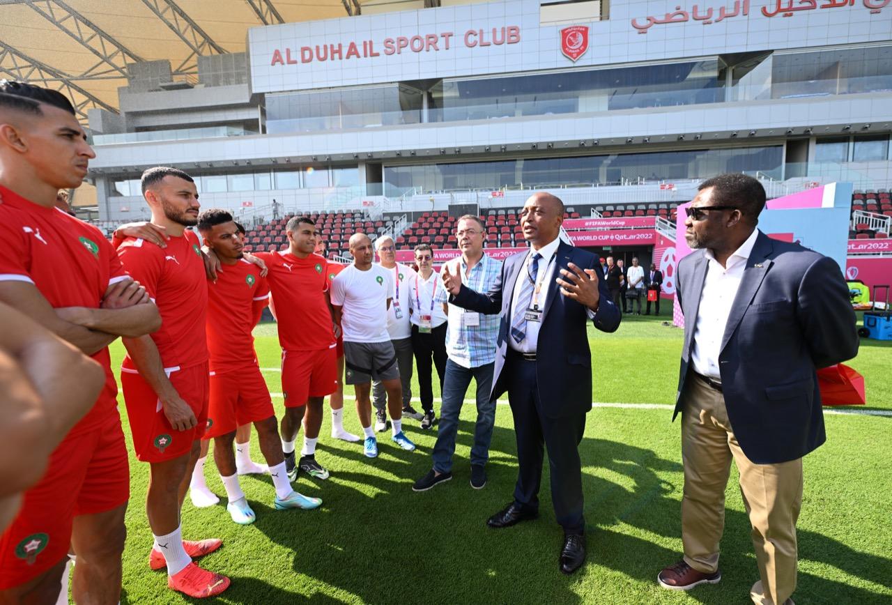 En direct de Doha : Le président de la CAF chez les Lions de l’Atlas
