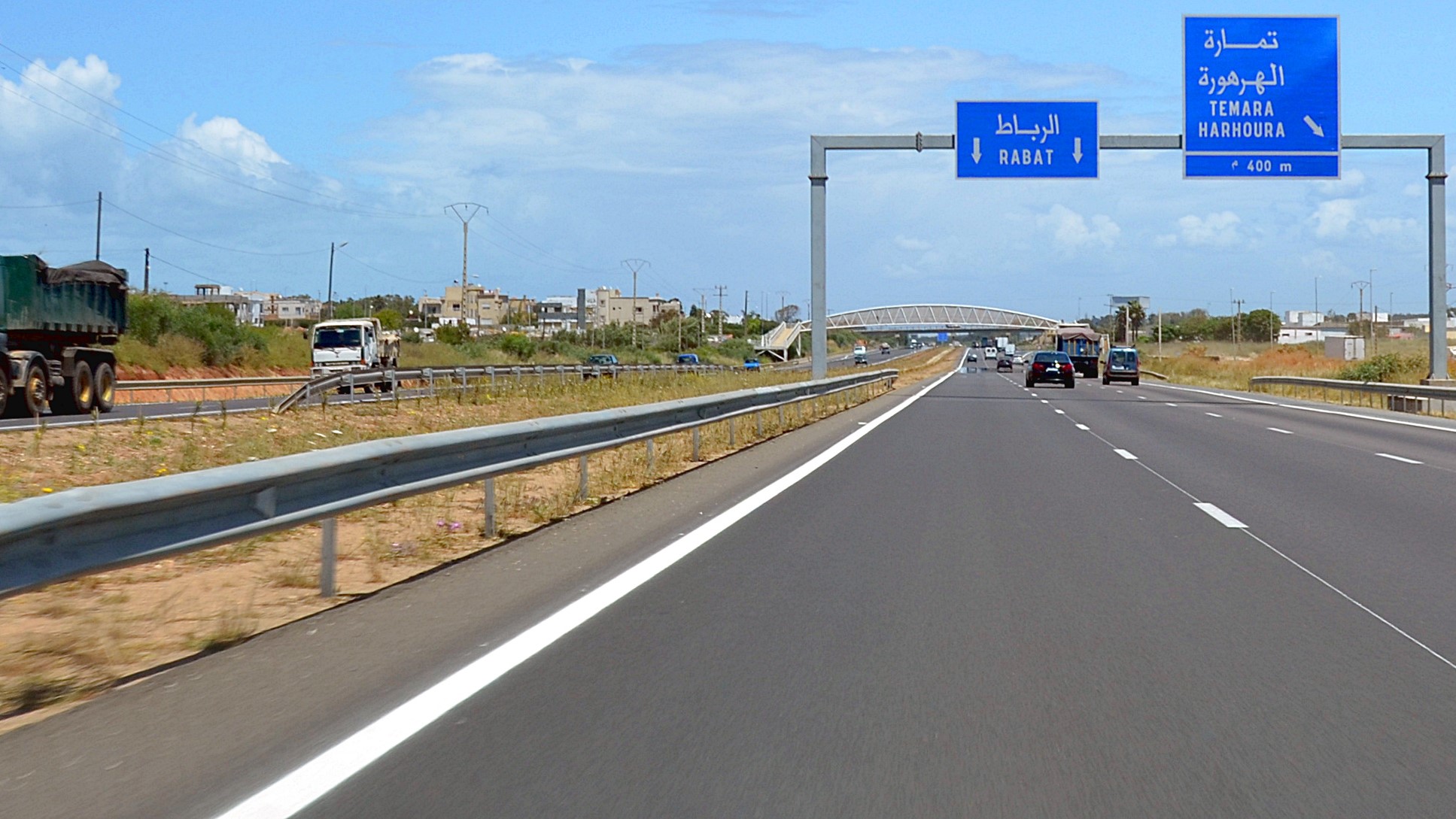 Autoroute Rabat – Casablanca : Une Nouvelle passerelle métallique pour piétons