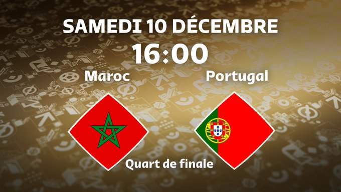 Mondial 2022 /Maroc-Portugal  :  Ce samedi à 16h00, le Maroc en expédition vers la demi-finale!