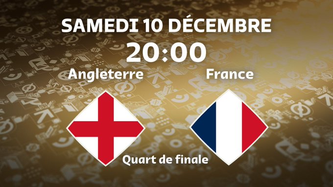 Mondial 2022: France-Angleterre pour un billet en demi-finale
