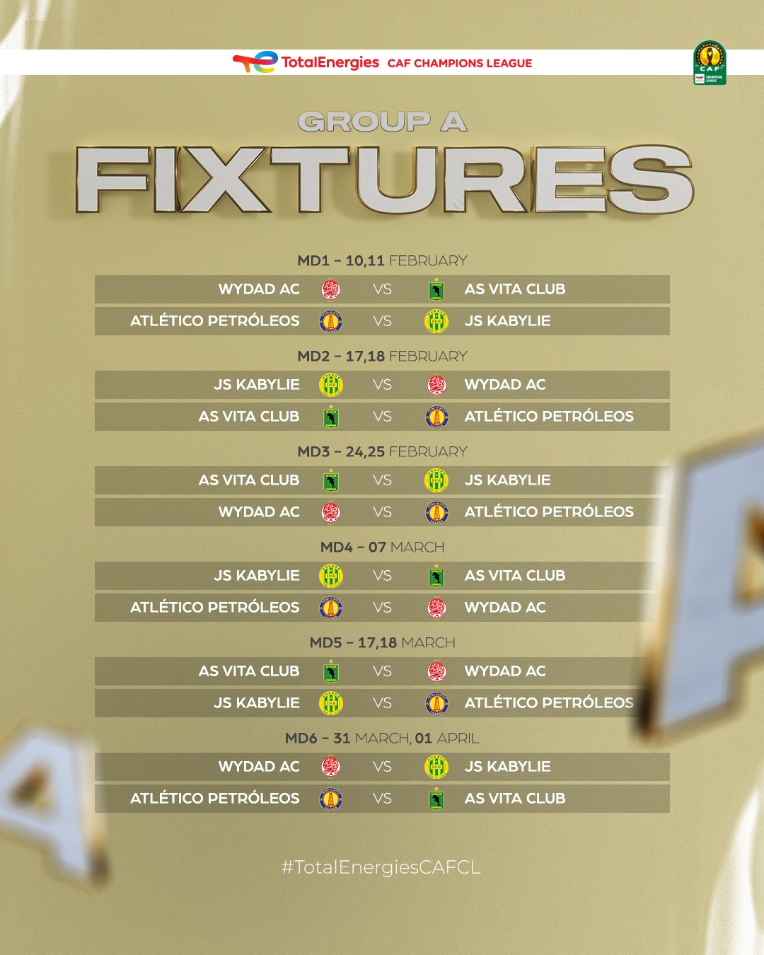 CAF: Raja, Wydad et FAR  identifient leurs adversaires en phase de poules
