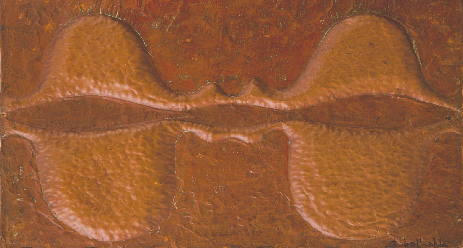 Farid Belkahia, « Le baiser ». Farid Belkahia, « Le baiser ».