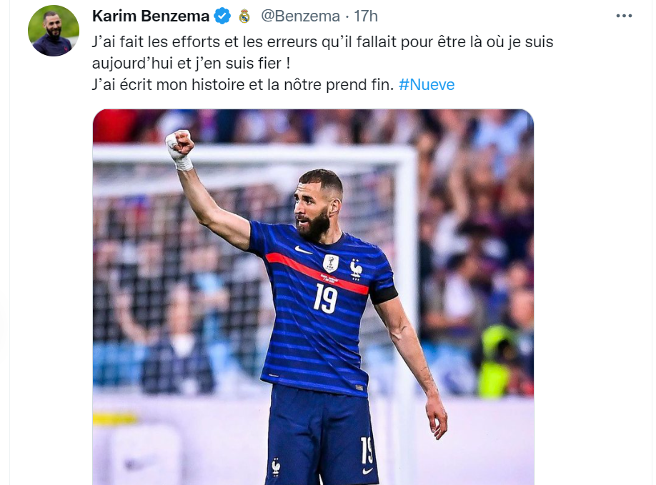 L'après Mondial 2022 / Equipe de France : Benzema prend sa retraite internationale L'après Mondial 2022 / Equipe de France : Benzema prend sa retraite internationale