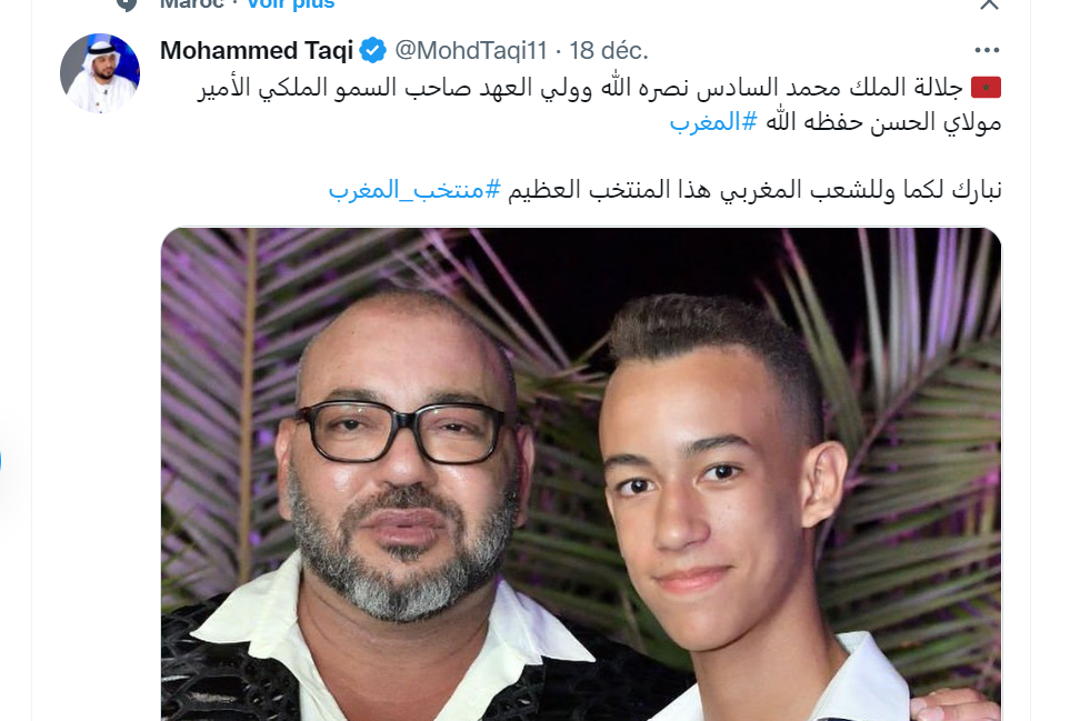 Mondial 2022 / Lu sur twitter / Gad Elmaleh : « Le Maroc en CDM est une fierté inouïe. Cette équipe du Maroc donne à voir une joie, une manière de célébrer [...] qui sont mes valeurs. Je suis très… très fier d'être marocain !  »