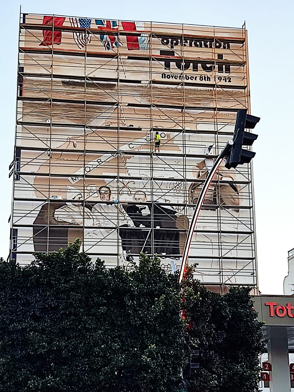 Une première fresque murale pour l’opération Torch Une première fresque murale pour l’opération Torch