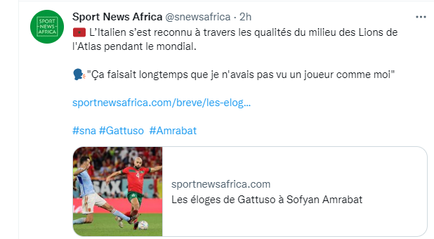 Lu sur twitter : ‘’Le PSG aurait fait une offre de 25 M d’euro  pour Amrabet’’ !