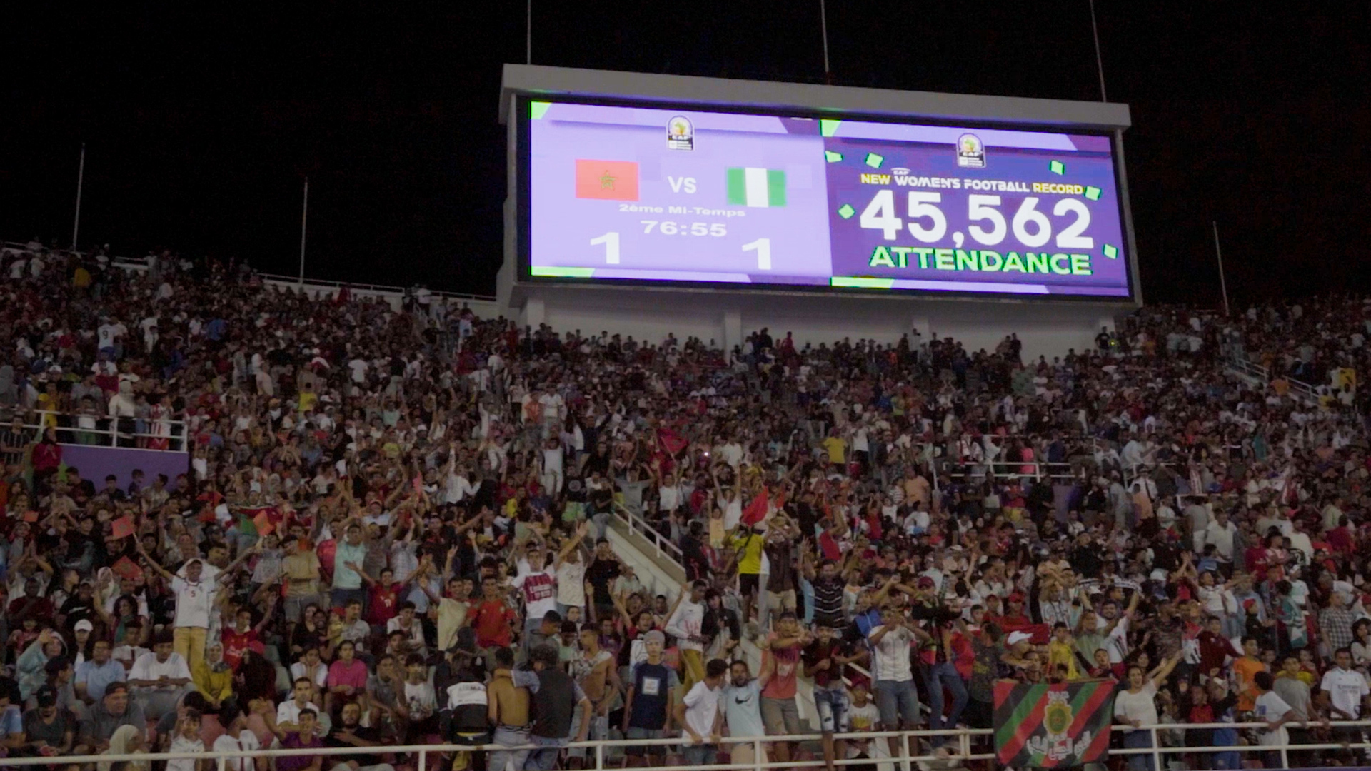 CAN féminine 2022 : Maroc-Nigeria, 10ème meilleure affluence mondiale !
