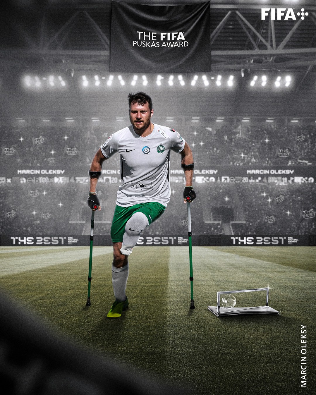 Prix Puskás : Oleksy, le premier footballeur amputé primé par la FIFA