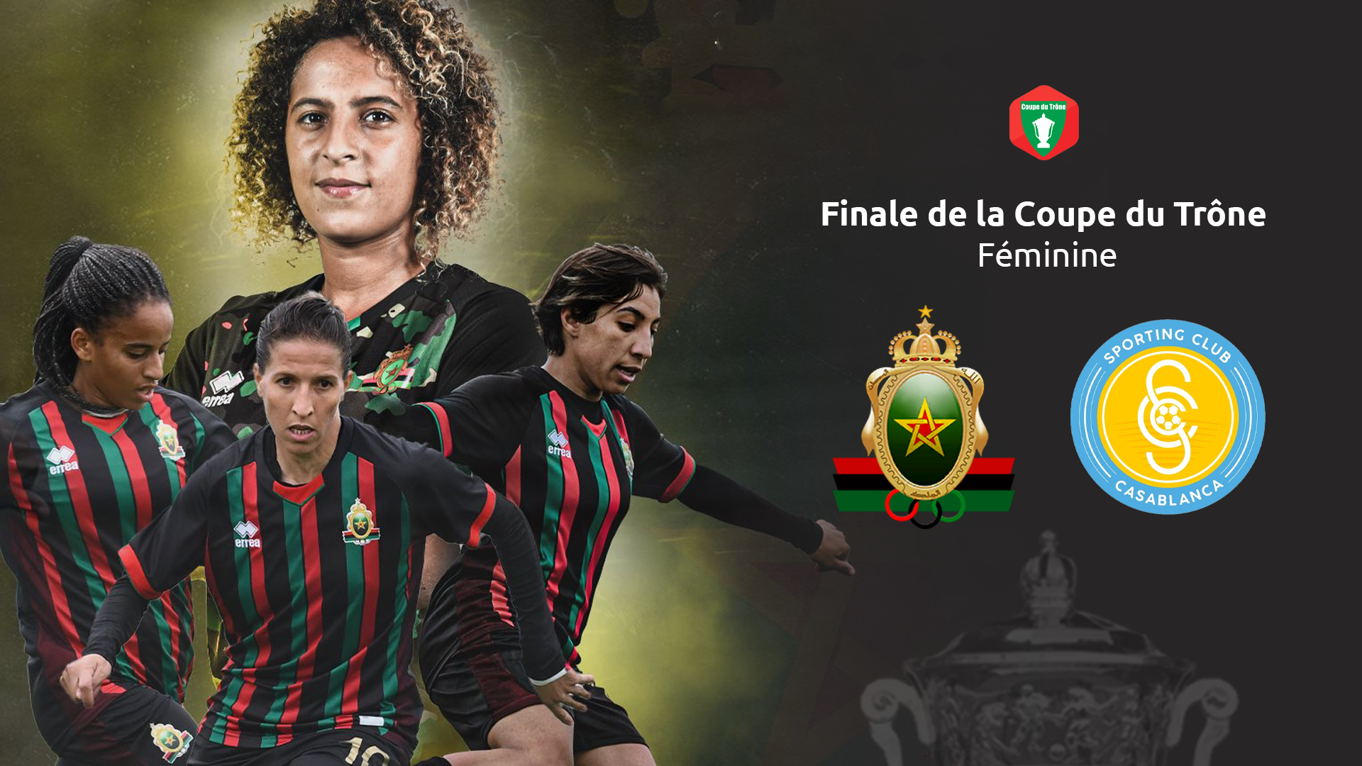 Football féminin/Finale de la Coupe du Trône (20-21) : Le Sporting de Casa défie les FAR ce samedi Football féminin/Finale de la Coupe du Trône (20-21) : Le Sporting de Casa défie les FAR ce samedi