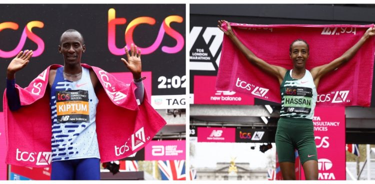 Athlétisme: Hassan et Kiptum illuminent un marathon de Londres historique