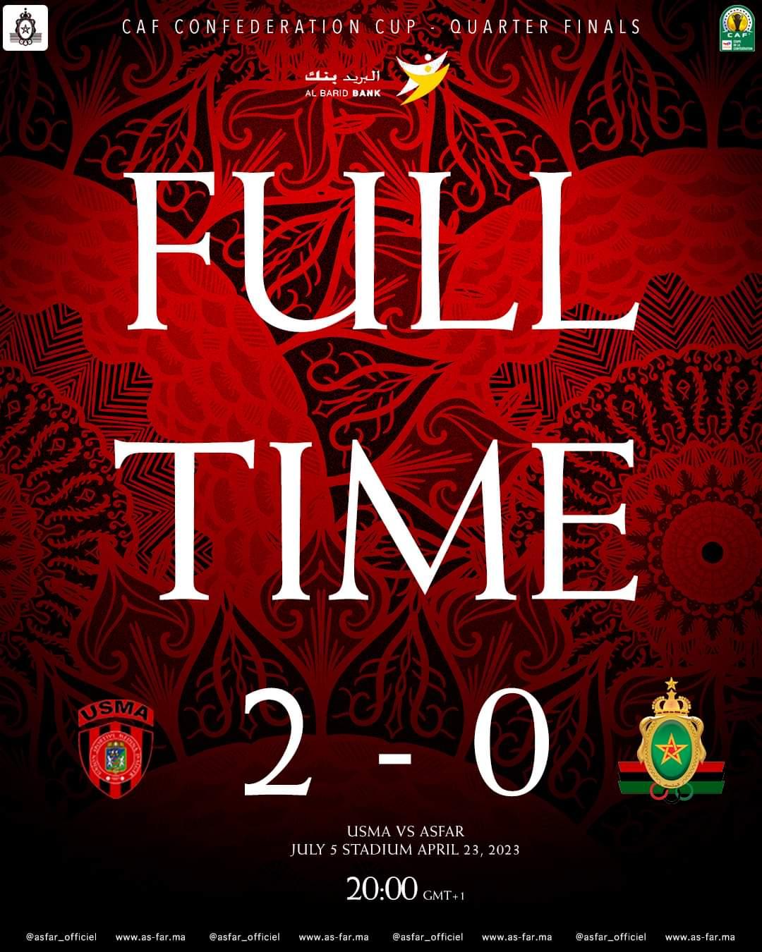 Coupe de la CAF : Les FAR se compliquent la tâche ! Coupe de la CAF : Les FAR se compliquent la tâche !