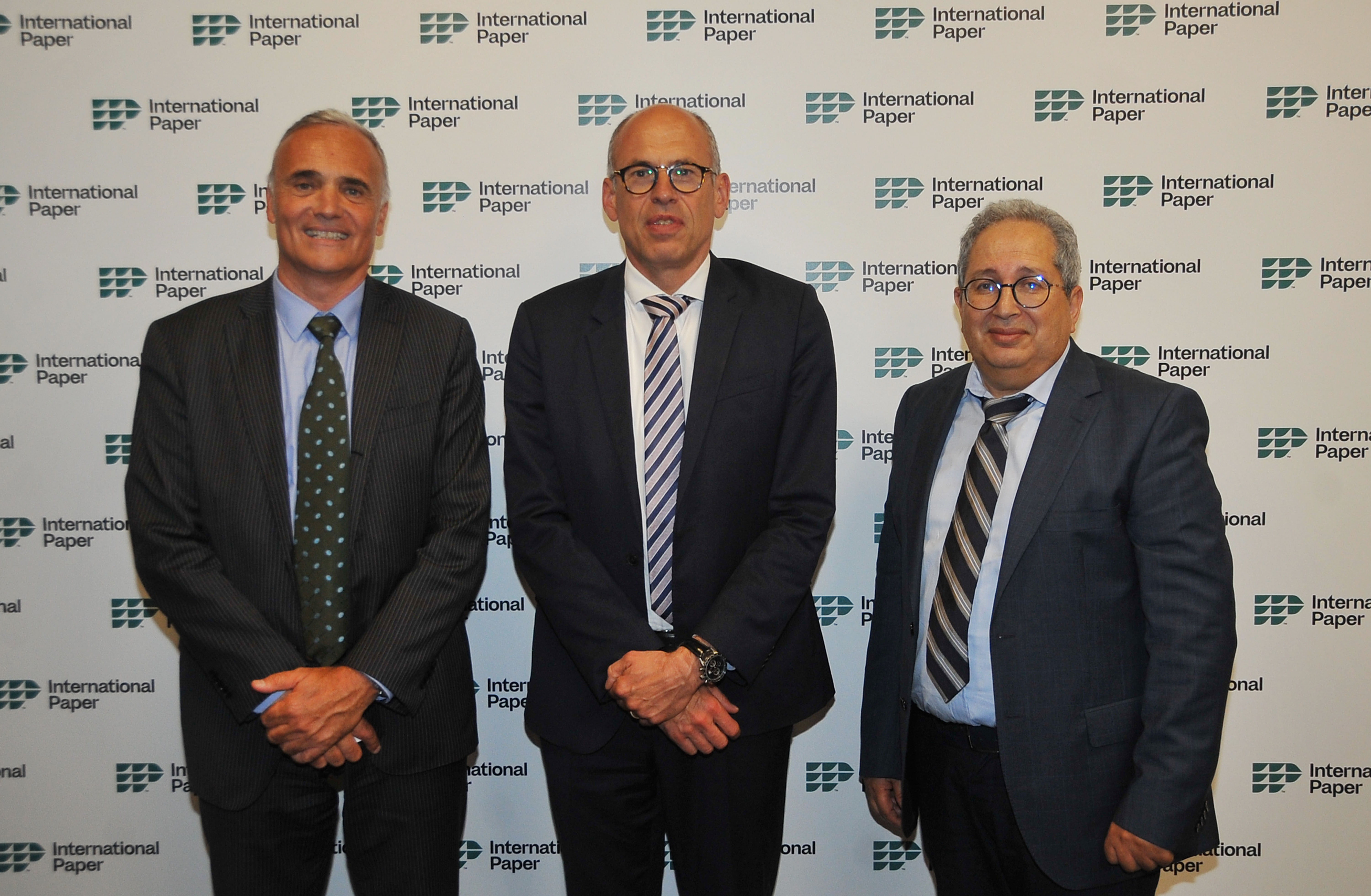 Bertrand Laplaud, Eric Chartrain, Khalid Lahbabi d'International Paper