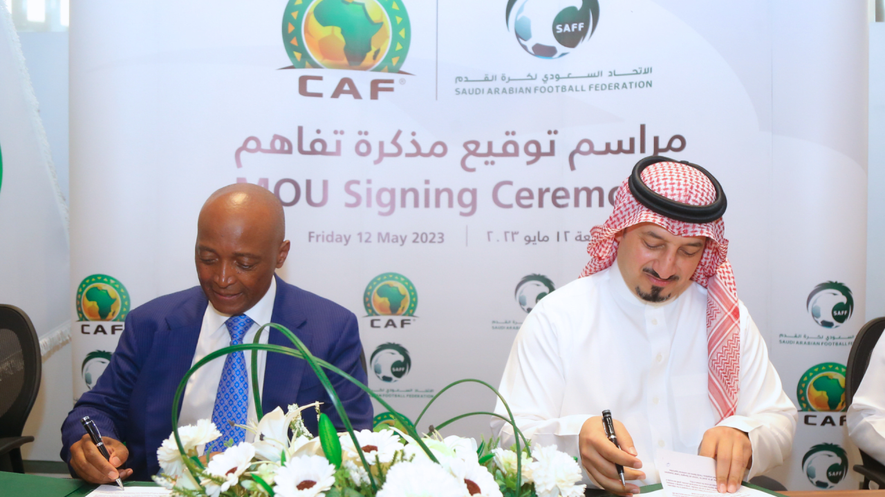 CAF/ Fédération saoudienne de football (SAFF) : Signature d’un protocole d'accord de cinq ans CAF/ Fédération saoudienne de football (SAFF) : Signature d’un protocole d'accord de cinq ans