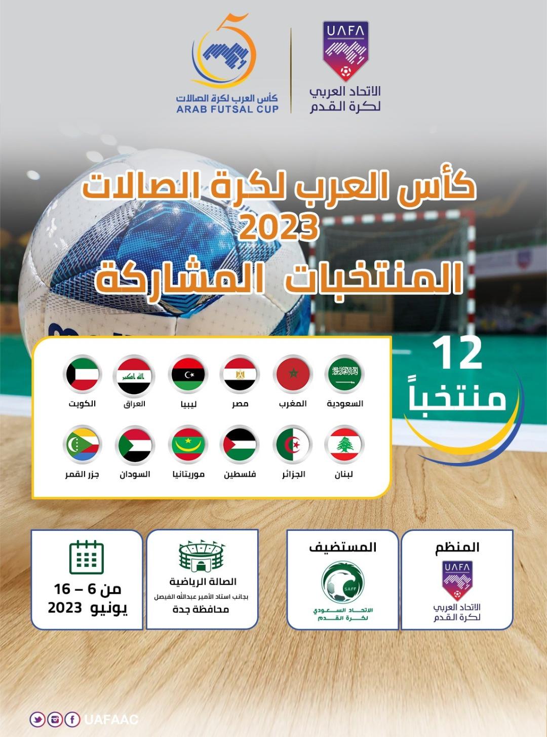 Futsal/Championnat arabe : Tirage des groupes ce mardi en Arabie Saoudite