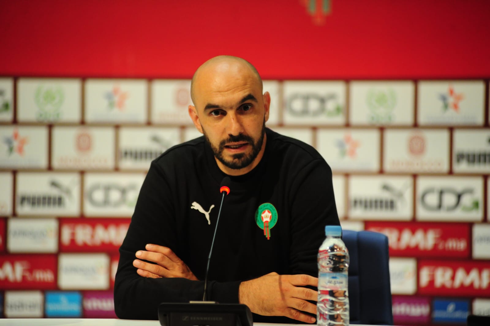 L'entraineur national Walid Regragui. Ph. Nidal
