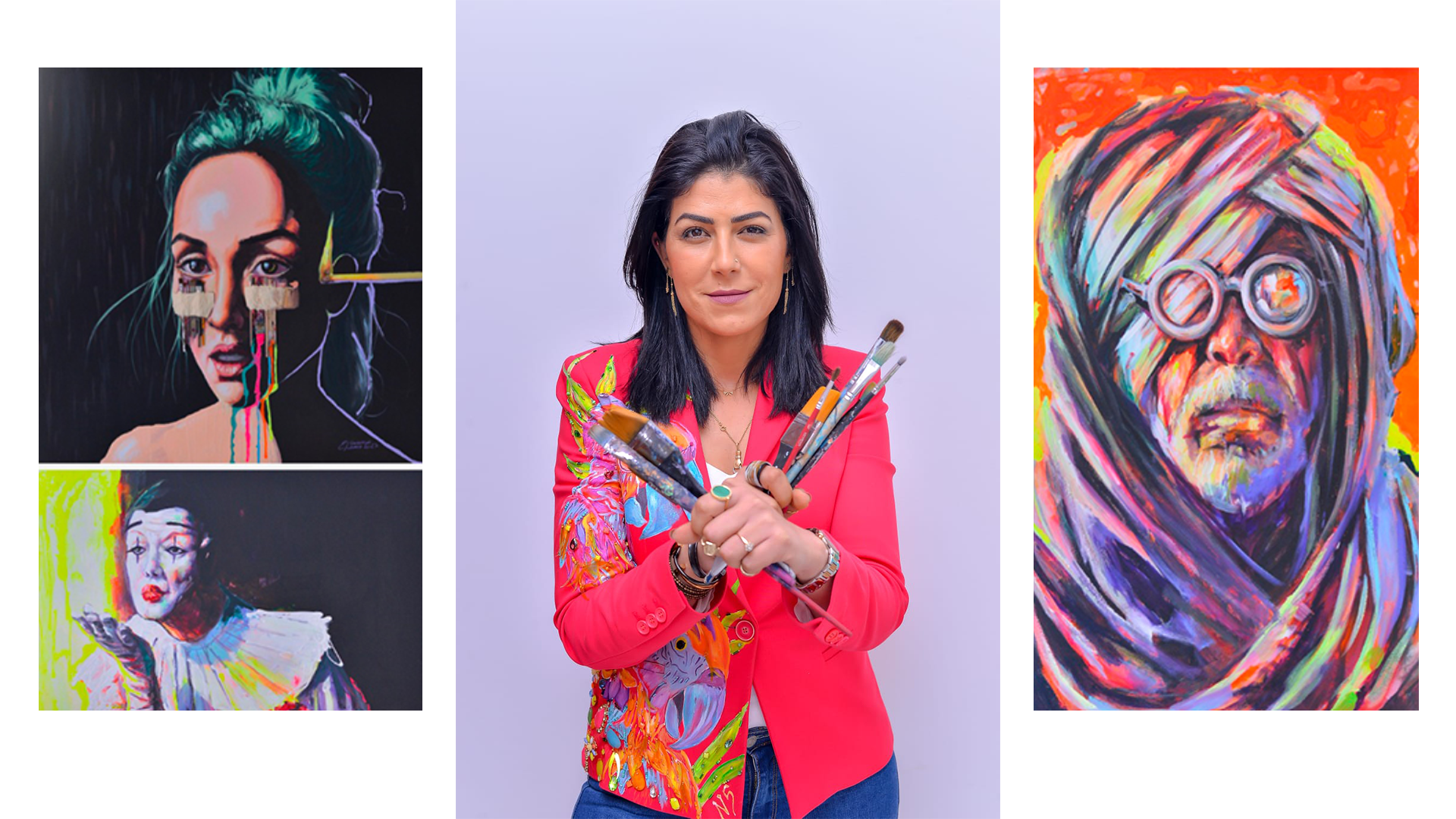 Lamia El Guermaï expose à ARTEM Gallery :  La passion de l’équilibre des couleurs au-delà des sens