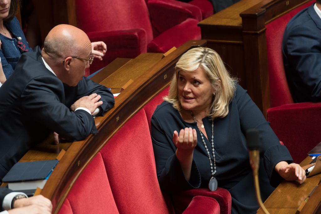 La députée Michelle Tabarot, en compagnie du président des Républicains, Erice Ciotti à l'Assemblée nationale. (Droits réservés)