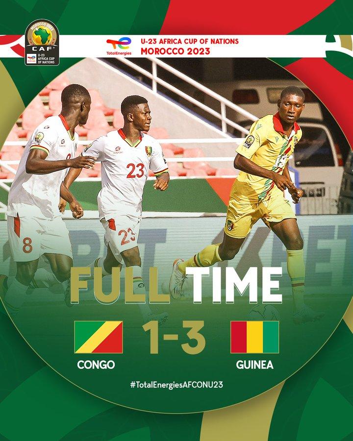 CAN U23 / Guinée - Congo (3-1): Le Syli junior se relance dans la course