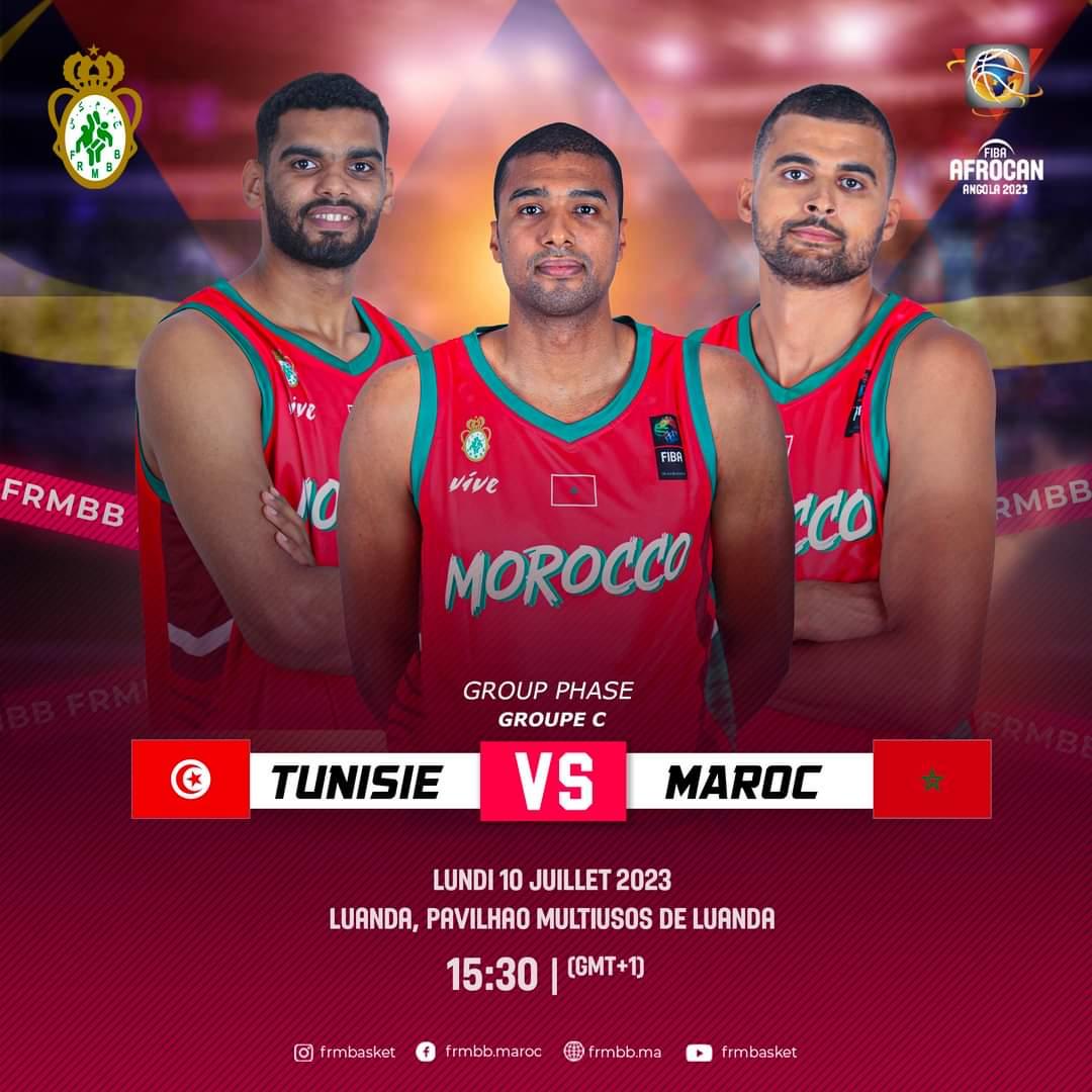 FIBA AfroCAN 2023 : Maroc vs Tunisie aujourd’hui à 15h30