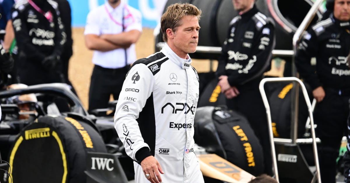 Formule 1 : Brad Pitt a été la star du paddock à Silverstone
