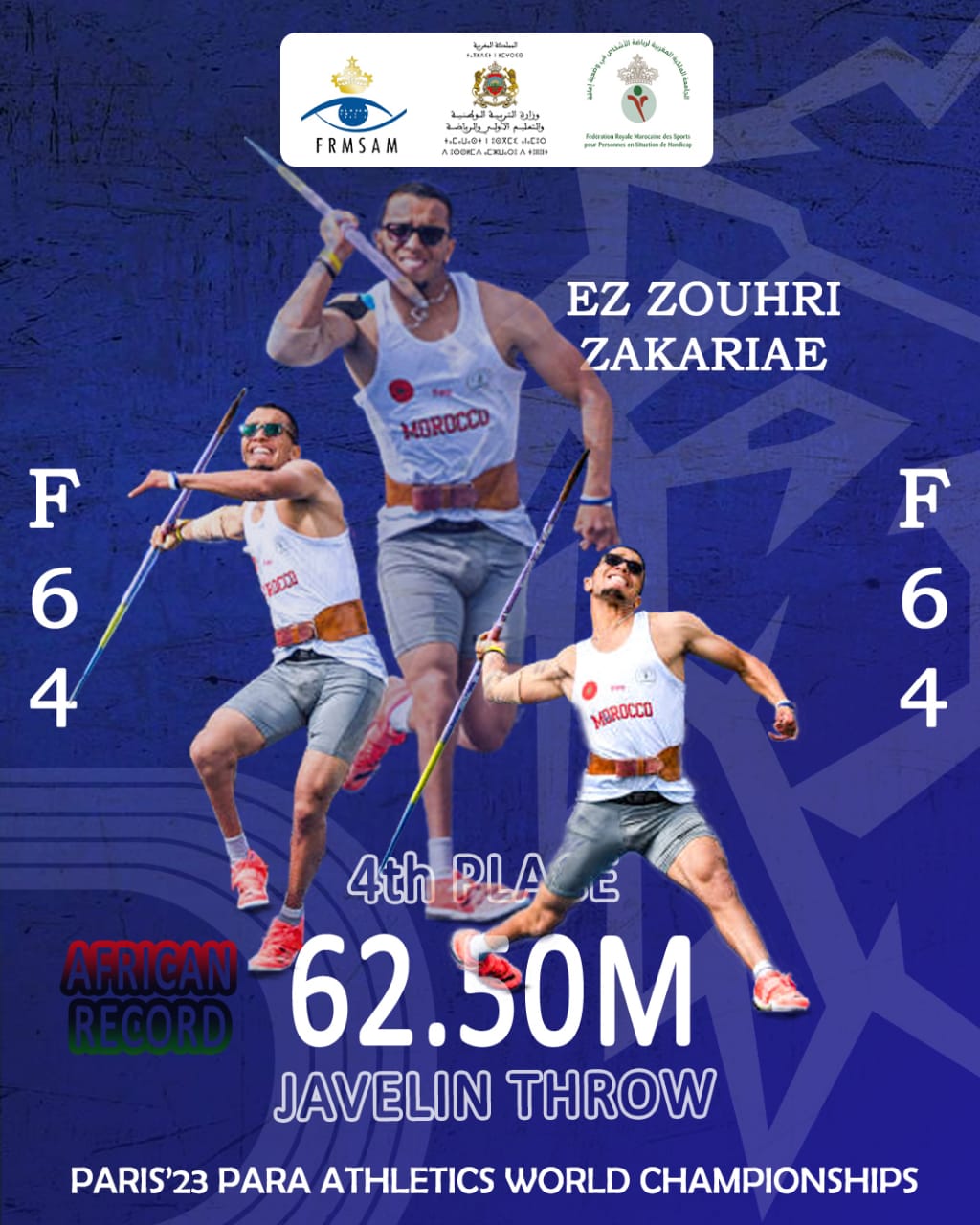 Para-athlétisme / Le DTN Dr Saïd Lamrini : « Zakariae Ez Zouhri dispose d'un superbe talent »