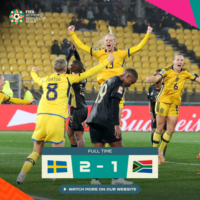Mondial féminin 2023 : Les Bayana Bayana battues in-extrémis par les Suédoises