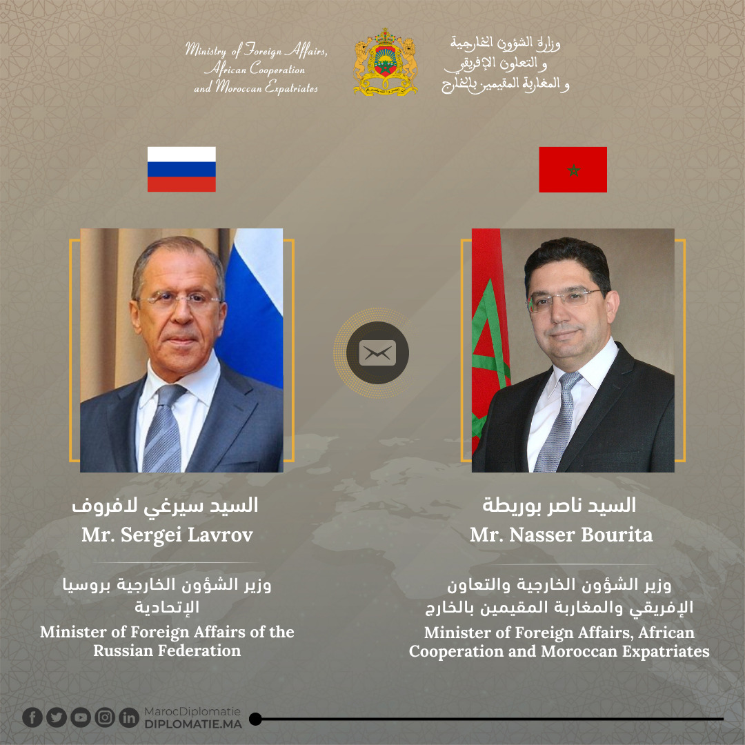 65ème anniversaire des relations Maroc-Russie:  Bourita et Lavrov se projettent sur l'avenir  65ème anniversaire des relations Maroc-Russie:  Bourita et Lavrov se projettent sur l'avenir