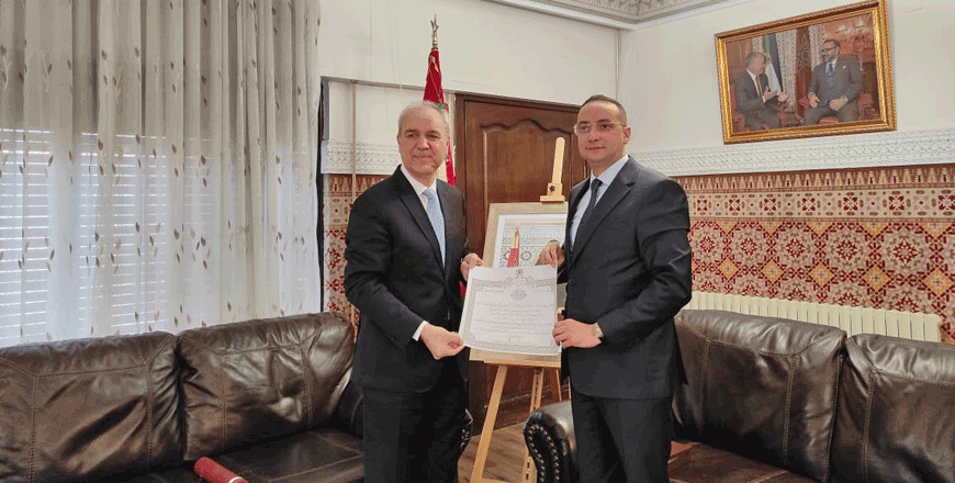 ​Reconnaissance Royale: S.M  le Roi Mohammed VI décerne le titre de « Grand Officier » à l'Ambassadeur de Jordanie