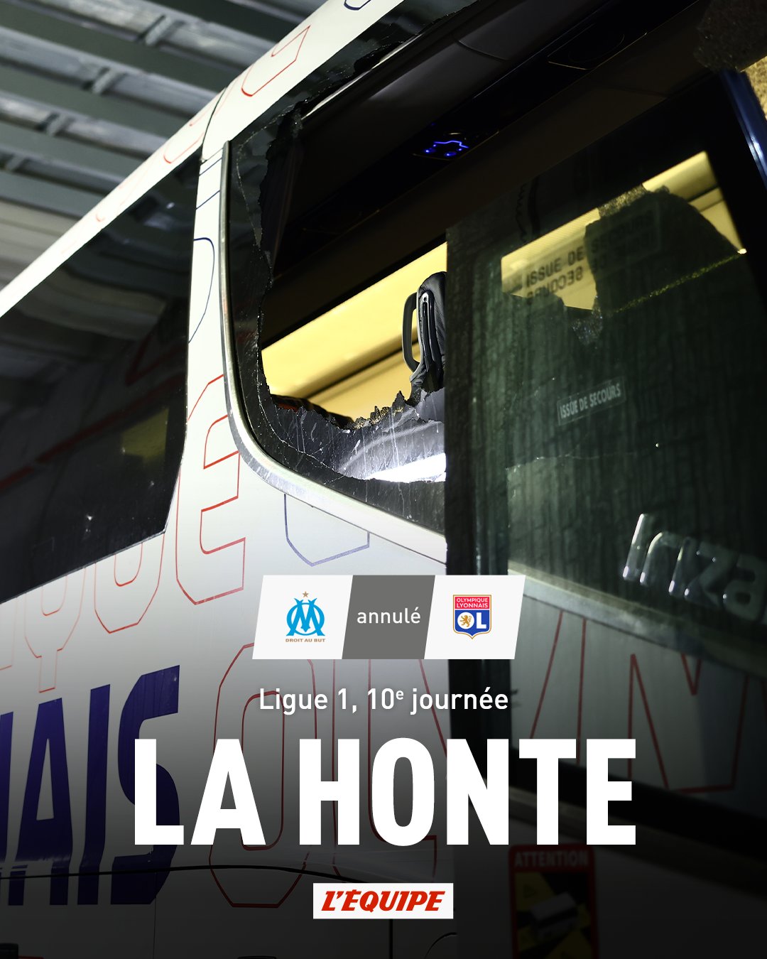 Ligue 1 / OM-OL:  Incidents graves, match non joué!