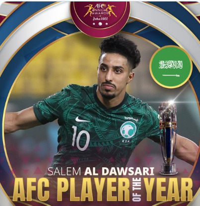 Awards Confédération Asiatique de football :  Samantha Kerr Salem Al-Dawsari, footballeurs de l'année