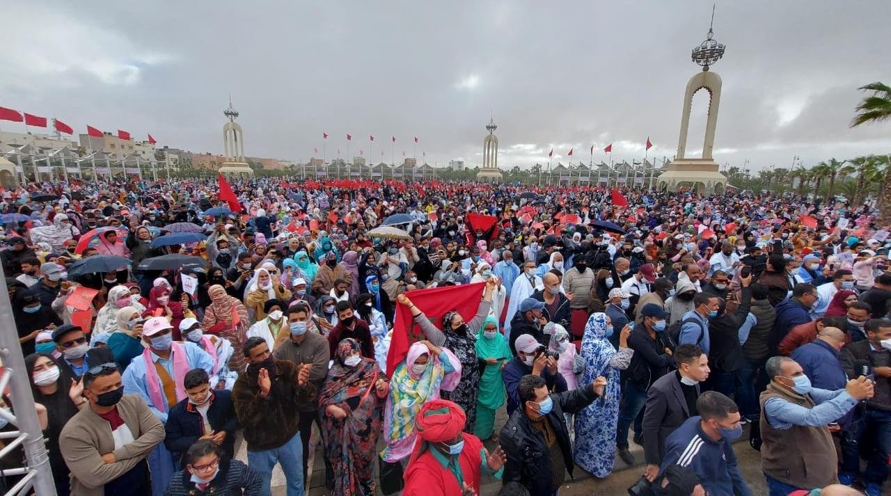 Laâyoune : Gigantesque marche contre l'attaque terroriste du polisario