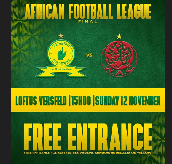 Finale de l’African Football League : Accès gratuit au stade !