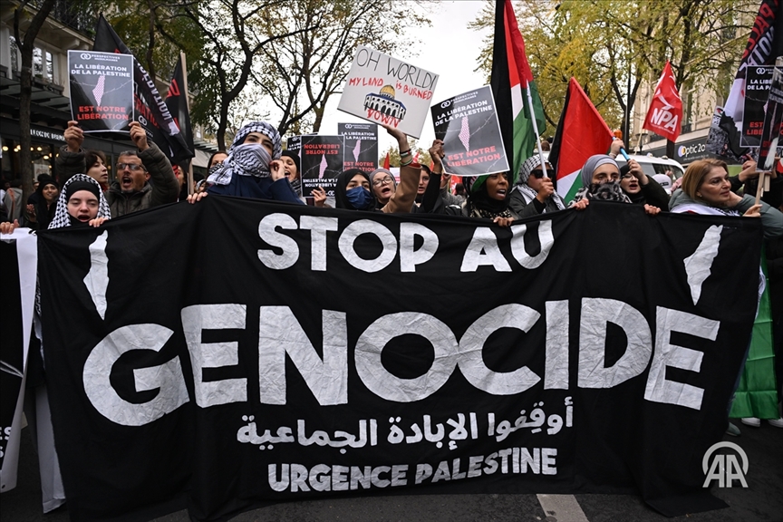 Pour un cessez-le-feu en Palestine  Méga manifs à Paris et à Londres