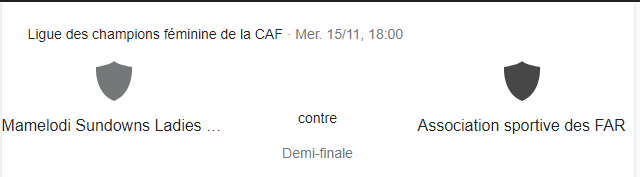 LDC féminine :  L’AS FAR en demi-finale LDC féminine :  L’AS FAR en demi-finale