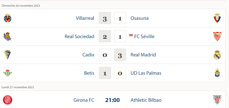 Liga / J14:  Girone- Ath. Bilbao en clôture ce soir Liga / J14:  Girone- Ath. Bilbao en clôture ce soir
