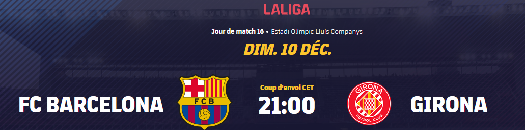 Liga / J15 :  Un derby catalan en feu ce soir Liga / J15 :  Un derby catalan en feu ce soir