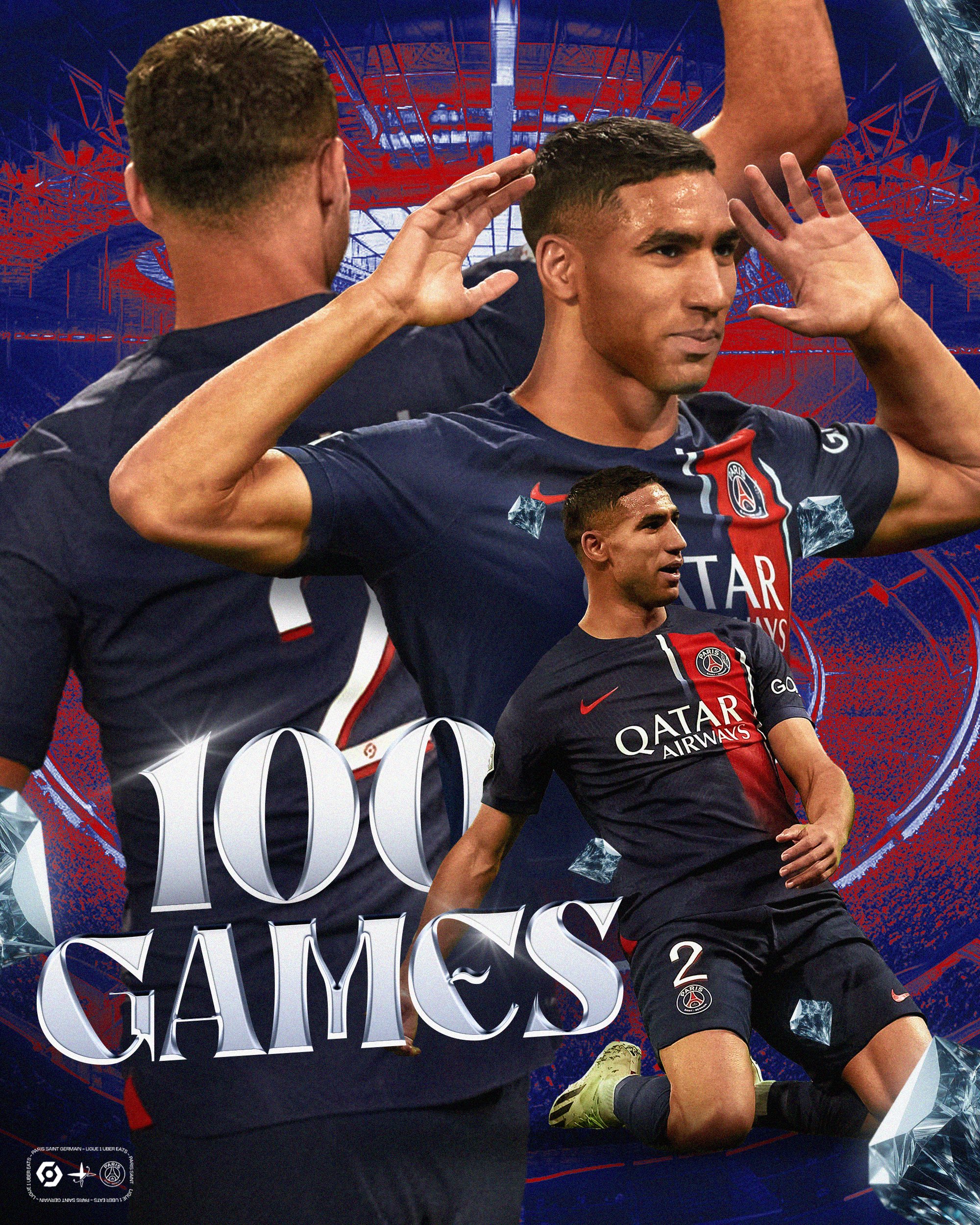 Ligue 1:  Hakimi, déjà, 100 matches sous les couleurs du PSG !