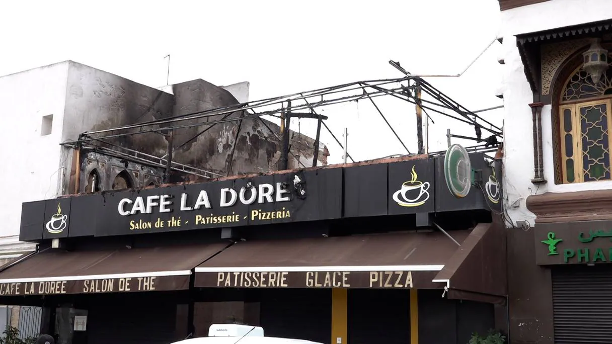 Rabat : Une partie du café « La Dorée » part en fumée suite à un incendie 