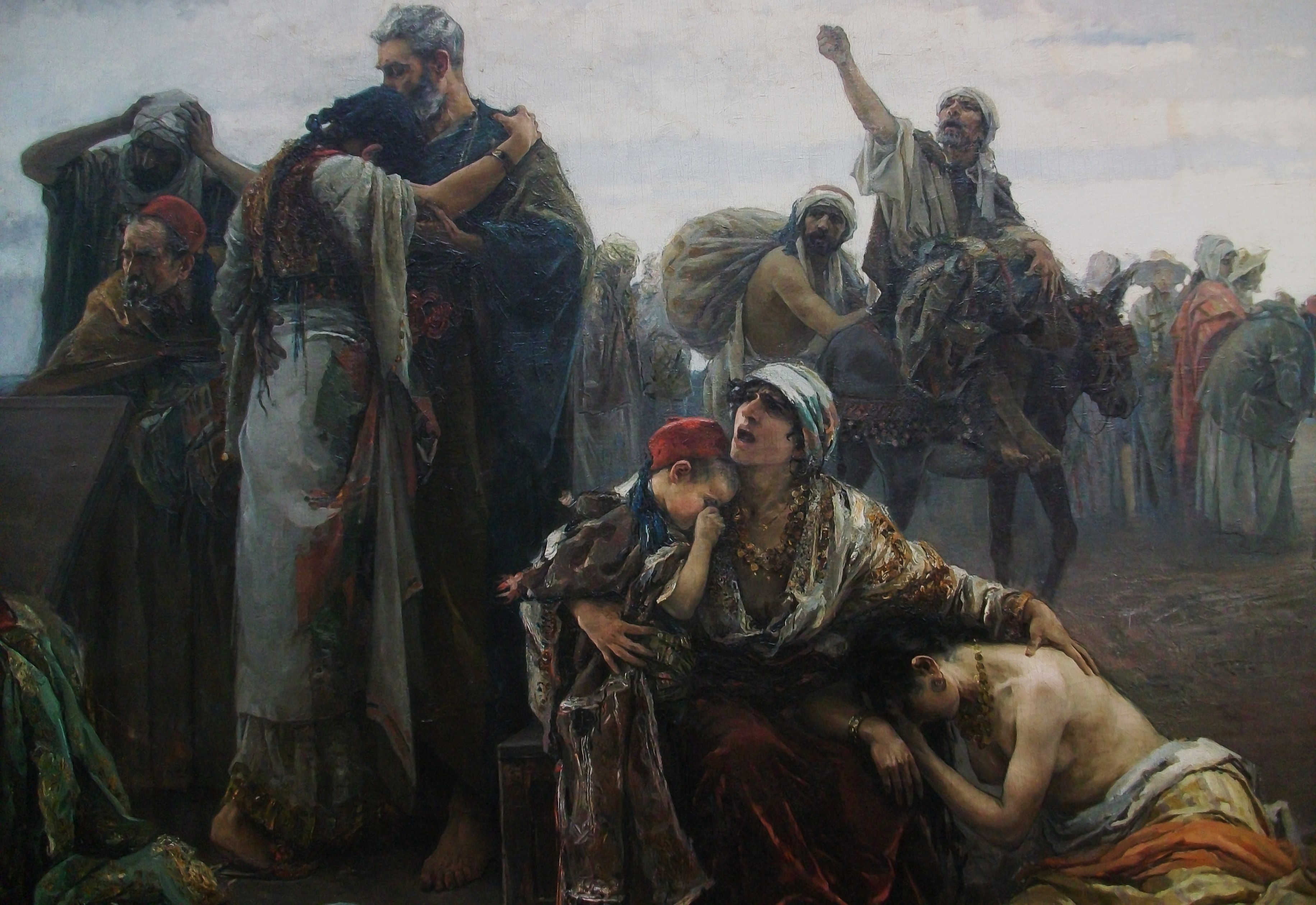 L'Expulsion des morisques, peinture de Gabriel Puig Roda, 1894