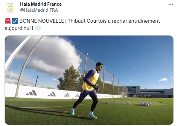 Real: Courtois déjà de retour !