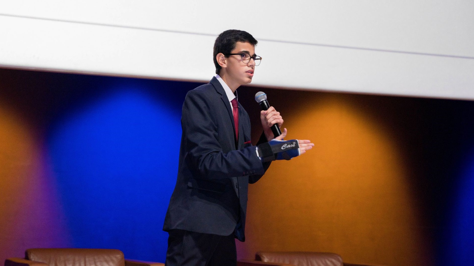 Ahmed Ennaciri,  jeune entrepreneur de 16 ans.