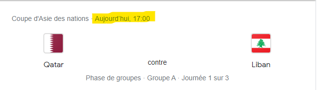 Coupe d’Asie de Football (AFC):  Cérémonie et match d’ouverture ce vendredi: Horaire et chaînes ?