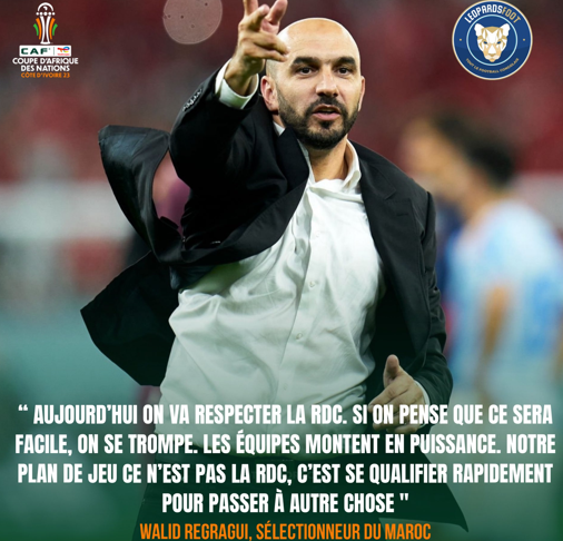 CAN 2023: La conférence de presse de Regragui du point de vue congolais
