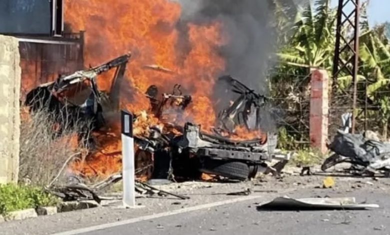 Liban : Frappe de drone israélien contre une voiture