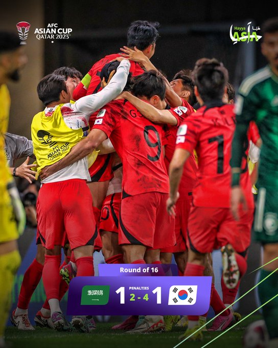 Asian football Cup 2024: La Corée du Sud quart-finaliste au bout des tirs au but