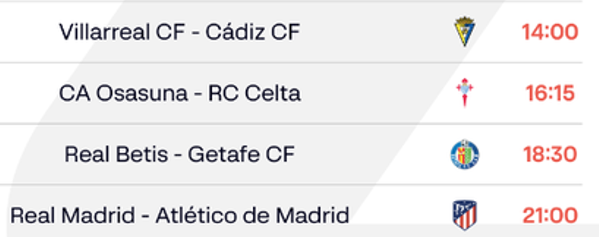 Espagne / Liga:  Real - Atletico, sommet de la J23